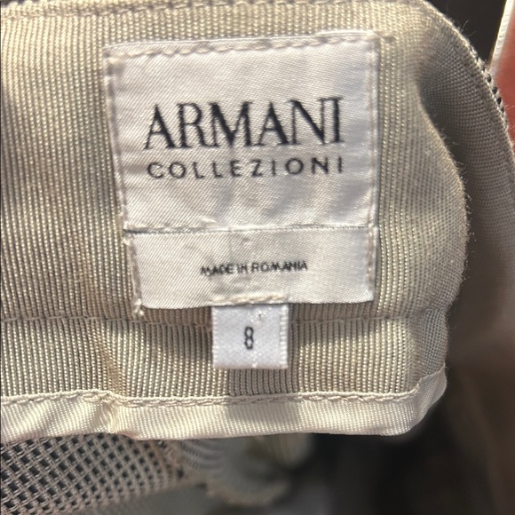 Armani Collezioni Elegant Black-White Suit- Blazer and Pants Set- W Sz8 - Picture 3 of 8